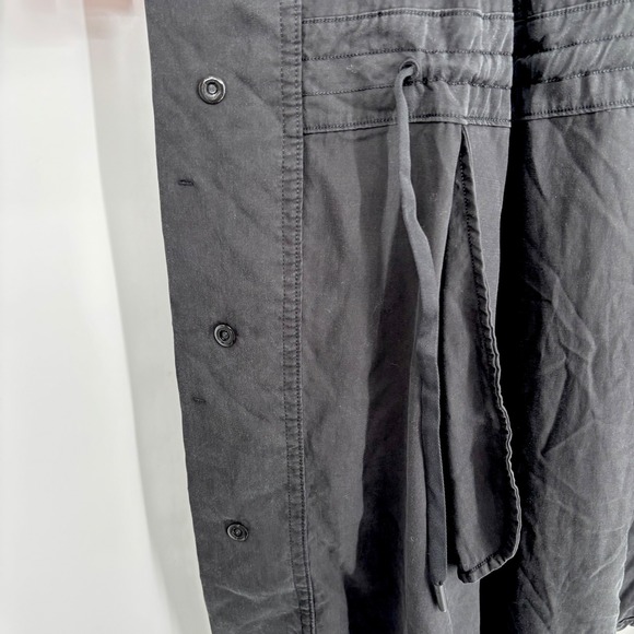 Lululemon City Stroll Tencel Jacket Sz 8 Black Hooded Anorak Cinch Waist Utility - Picture 13 of 16